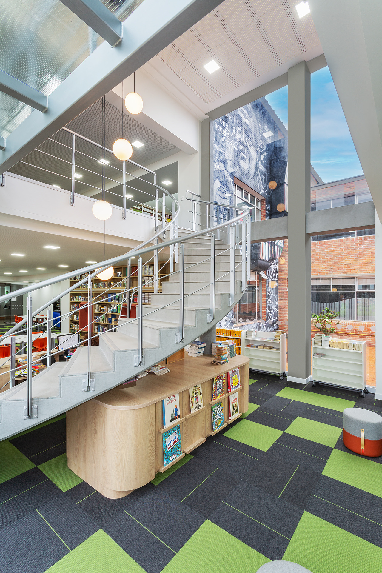 Commercial interior with seamless floors